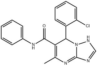 7-(2-chlorophenyl)-5-methyl-N-phenyl-4,7-dihydro[1,2,4]triazolo[1,5-a]pyrimidine-6-carboxamide Struktur