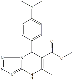 methyl 7-[4-(dimethylamino)phenyl]-5-methyl-4,7-dihydrotetraazolo[1,5-a]pyrimidine-6-carboxylate Struktur