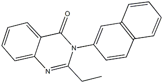 2-ethyl-3-(2-naphthyl)-4(3H)-quinazolinone Struktur