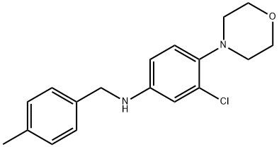 3-chloro-N-(4-methylbenzyl)-4-(4-morpholinyl)aniline Struktur