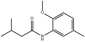 N-(2-methoxy-5-methylphenyl)-3-methylbutanamide Struktur