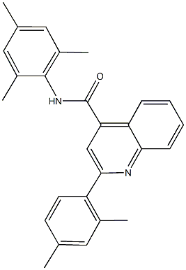 2-(2,4-dimethylphenyl)-N-mesityl-4-quinolinecarboxamide Struktur