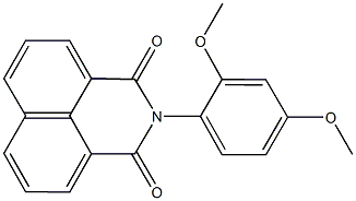 2-(2,4-dimethoxyphenyl)-1H-benzo[de]isoquinoline-1,3(2H)-dione Struktur