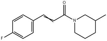 1-[3-(4-fluorophenyl)acryloyl]-3-methylpiperidine Struktur