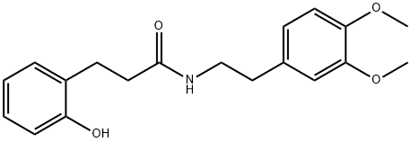 N-[2-(3,4-dimethoxyphenyl)ethyl]-3-(2-hydroxyphenyl)propanamide Struktur