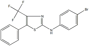 N-(4-bromophenyl)-N-[5-phenyl-4-(trifluoromethyl)-1,3-thiazol-2-yl]amine Struktur