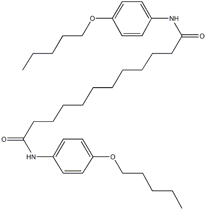 N~1~,N~12~-bis[4-(pentyloxy)phenyl]dodecanediamide Struktur