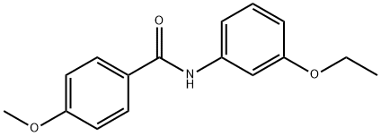 N-(3-ethoxyphenyl)-4-methoxybenzamide Struktur