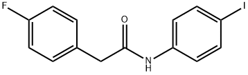 2-(4-fluorophenyl)-N-(4-iodophenyl)acetamide Struktur