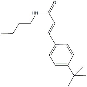 N-butyl-3-(4-tert-butylphenyl)acrylamide Struktur