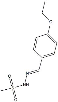 N'-(4-ethoxybenzylidene)methanesulfonohydrazide Struktur