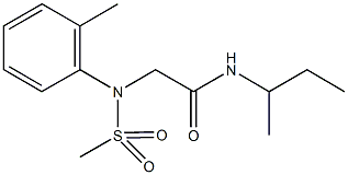 N-(sec-butyl)-2-[2-methyl(methylsulfonyl)anilino]acetamide Struktur