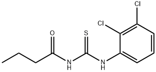 N-butyryl-N'-(2,3-dichlorophenyl)thiourea Struktur