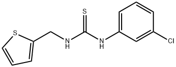 N-(3-chlorophenyl)-N'-(2-thienylmethyl)thiourea Struktur