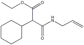 ethyl 3-(allylamino)-2-cyclohexyl-3-oxopropanoate Struktur