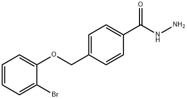 4-[(2-bromophenoxy)methyl]benzohydrazide Struktur