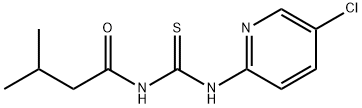 N-(5-chloro-2-pyridinyl)-N'-(3-methylbutanoyl)thiourea Struktur