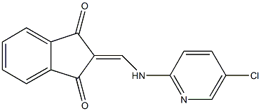 2-{[(5-chloropyridin-2-yl)amino]methylene}-1H-indene-1,3(2H)-dione Struktur