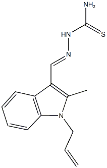 1-allyl-2-methyl-1H-indole-3-carbaldehyde thiosemicarbazone Struktur