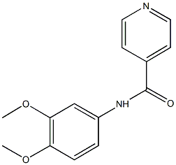 N-(3,4-dimethoxyphenyl)isonicotinamide Struktur