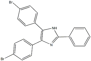 4,5-bis(4-bromophenyl)-2-phenyl-1H-imidazole Struktur