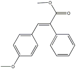 methyl 3-(4-methoxyphenyl)-2-phenylacrylate Struktur