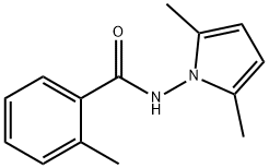 N-(2,5-dimethyl-1H-pyrrol-1-yl)-2-methylbenzamide Struktur