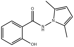 N-(2,5-dimethyl-1H-pyrrol-1-yl)-2-hydroxybenzamide Struktur