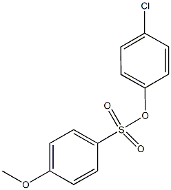 4-chlorophenyl 4-methoxybenzenesulfonate Struktur