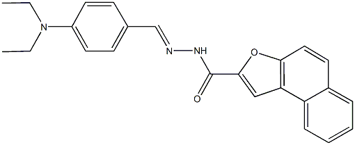 N'-[4-(diethylamino)benzylidene]naphtho[2,1-b]furan-2-carbohydrazide Struktur