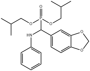 diisobutyl anilino(1,3-benzodioxol-5-yl)methylphosphonate Struktur