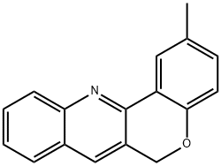 2-methyl-6H-chromeno[4,3-b]quinoline Struktur