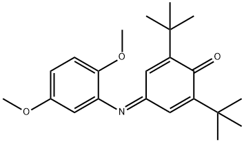 2,6-ditert-butyl-4-[(2,5-dimethoxyphenyl)imino]-2,5-cyclohexadien-1-one Struktur