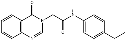 N-(4-ethylphenyl)-2-(4-oxo-3(4H)-quinazolinyl)acetamide Struktur