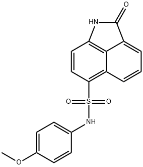 N-(4-methoxyphenyl)-2-oxo-1,2-dihydrobenzo[cd]indole-6-sulfonamide Struktur