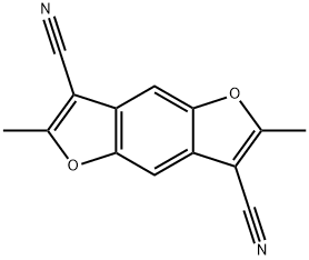 2,6-dimethylfuro[2,3-f][1]benzofuran-3,7-dicarbonitrile Struktur