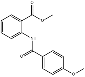 methyl 2-[(4-methoxybenzoyl)amino]benzoate Struktur