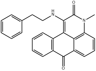 3-methyl-1-[(2-phenylethyl)amino]-3H-naphtho[1,2,3-de]quinoline-2,7-dione Struktur