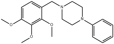 1-phenyl-4-(2,3,4-trimethoxybenzyl)piperazine Struktur