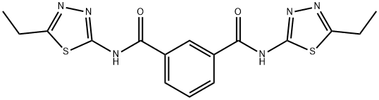 N~1~,N~3~-bis(5-ethyl-1,3,4-thiadiazol-2-yl)isophthalamide Struktur