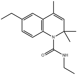 N,6-diethyl-2,2,4-trimethyl-1(2H)-quinolinecarboxamide Struktur