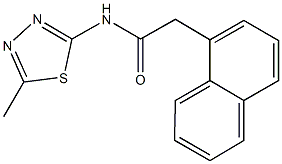 N-(5-methyl-1,3,4-thiadiazol-2-yl)-2-(1-naphthyl)acetamide Struktur