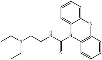 N-[2-(diethylamino)ethyl]-10H-phenothiazine-10-carboxamide Struktur