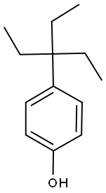 4-(1,1-diethylpropyl)phenol Struktur