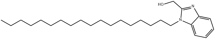 (1-octadecyl-1H-benzimidazol-2-yl)methanol Struktur