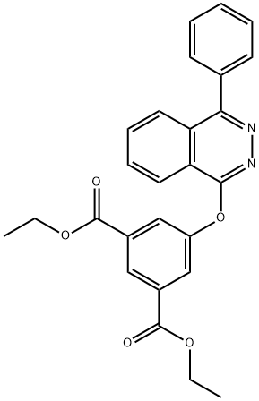 diethyl 5-[(4-phenylphthalazin-1-yl)oxy]isophthalate Struktur