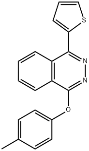 1-(4-methylphenoxy)-4-thien-2-ylphthalazine Struktur