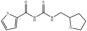 N-(tetrahydro-2-furanylmethyl)-N'-(2-thienylcarbonyl)thiourea Struktur