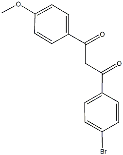 1-(4-bromophenyl)-3-(4-methoxyphenyl)-1,3-propanedione Struktur