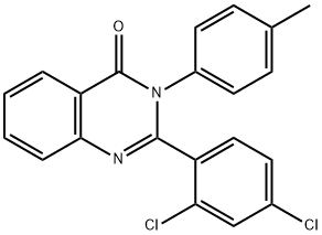 2-(2,4-dichlorophenyl)-3-(4-methylphenyl)-4(3H)-quinazolinone Struktur